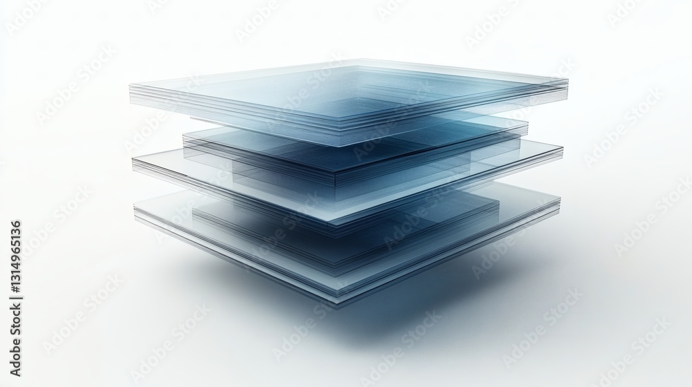 Abstract Stacked Squares In Light Gray And Dark Blue Tones Abstract Stacked Squares In Light Gray And Dark Blue Tones