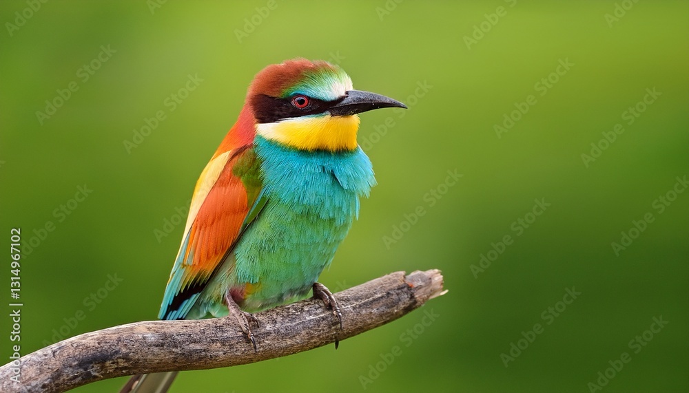 a colorful bird is perched on a branch with a green background a colorful bird is perched on a branch with a green background