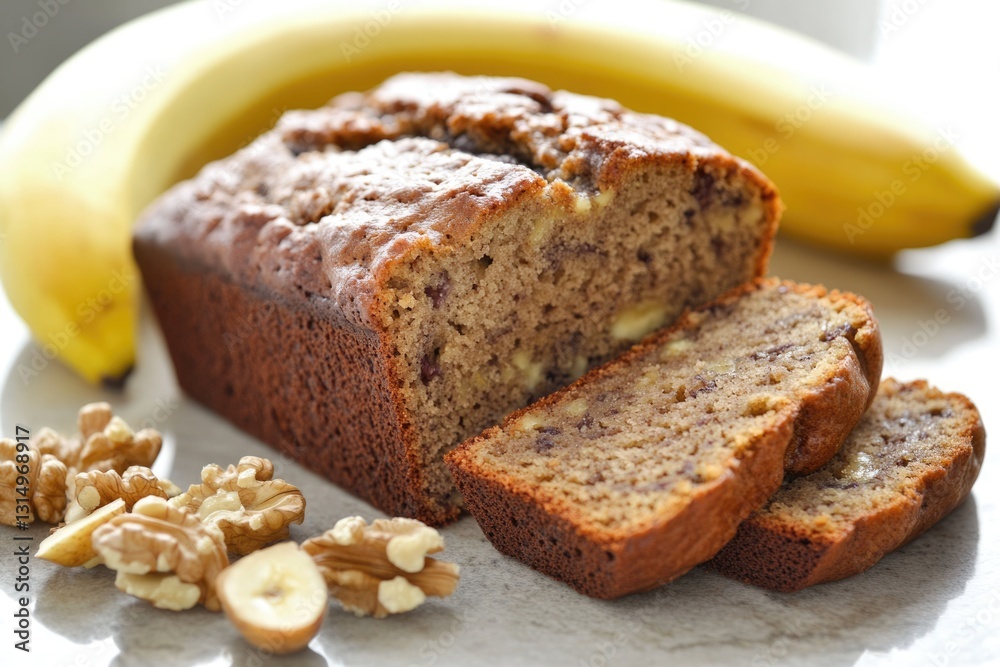 Delicious Fresh Banana Walnut Loaf: A Healthy Breakfast and Dessert Option Delicious Fresh Banana Walnut Loaf: A Healthy Breakfast and Dessert Option