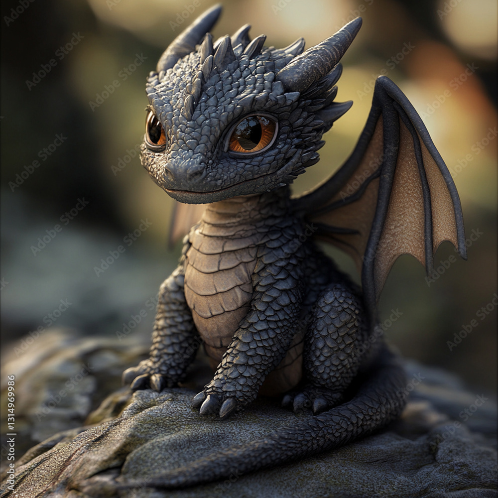 Obraz premium A cute dragon