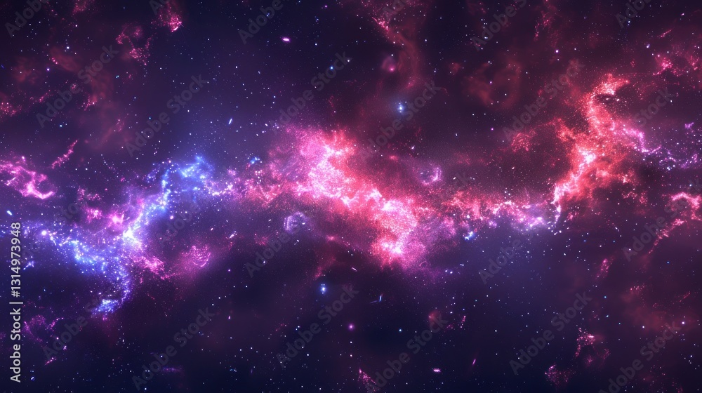 A cosmic-inspired ink splash features blending purple and blue hues, resembling a vibrant nebula in deep space A cosmic-inspired ink splash features blending purple and blue hues, resembling a vibrant nebula in deep space