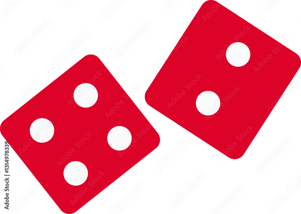 Casino Logo with Dice Icons Casino Logo with Dice Icons