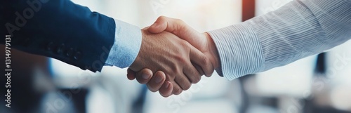 A handshake symbolizes a strong partnership and mutual agreement, representing trust, collaboration, and the importance of effective communication for successful outcomes and lasting relationships photo