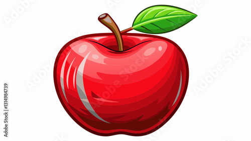 Red Delicious apple isolated on white backgrounds Mela Stark