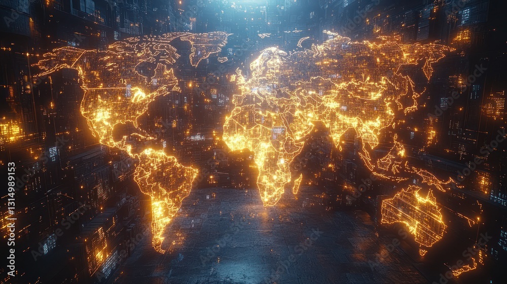 Global Network Map Global Network Map