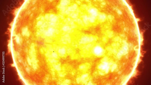 Mercury planet rotation around the sun, smallest planet