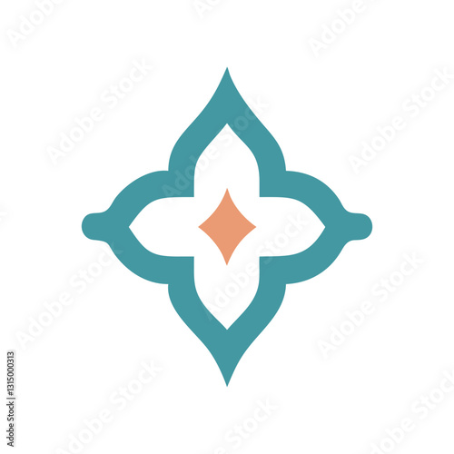 Elegant Islamic Ornament Vector with Arabic Geometric and Decorative Design-91