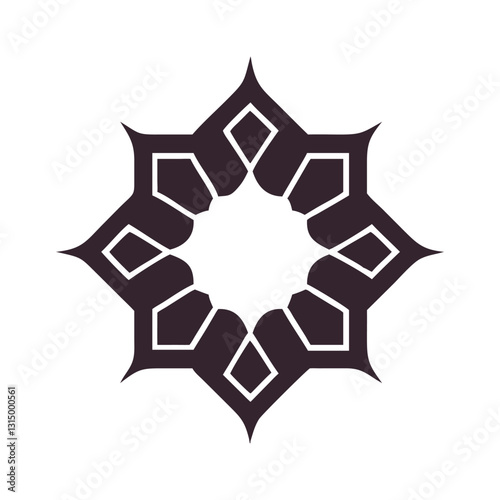 Elegant Islamic Ornament Vector with Arabic Geometric and Decorative Design-92