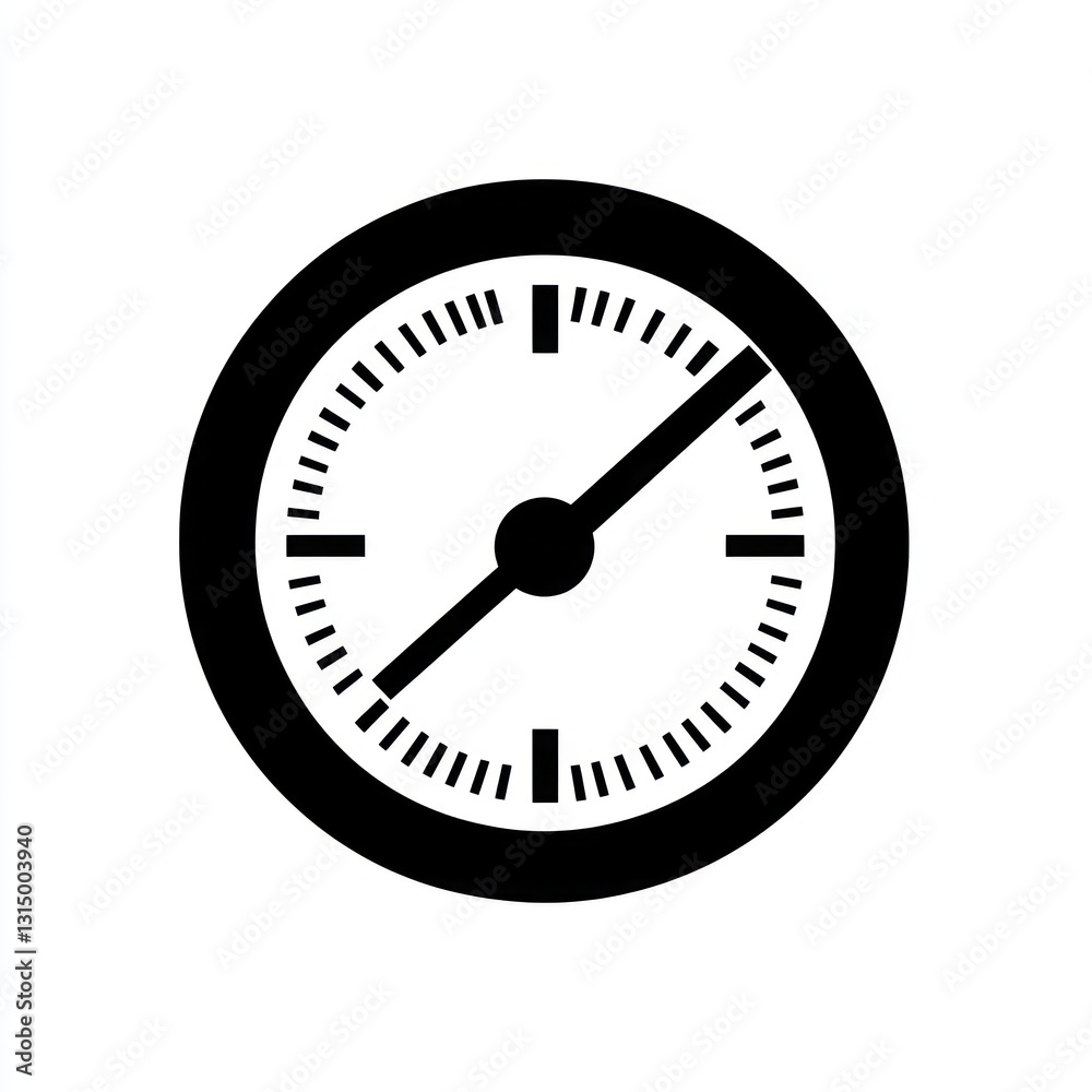 Dashboard gauge glyph icon, clearly on white. Dashboard gauge glyph icon, clearly on white.