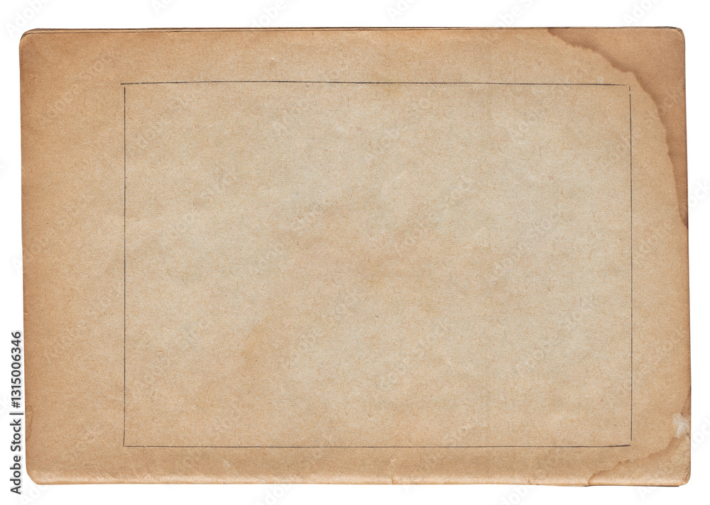 Naklejka premium Vintage background of old ancient torn paper texture isolated