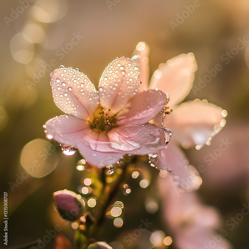 close up of pink flower