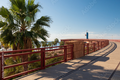 Erzverladerampe Cable Inglés in Almería, Andalusien, Spanien