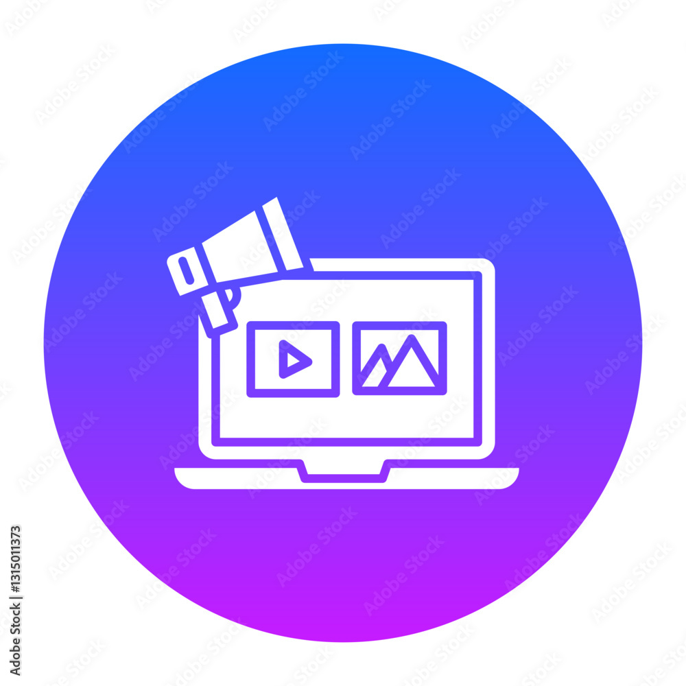 Social Media Marketing Icon Social Media Marketing Icon