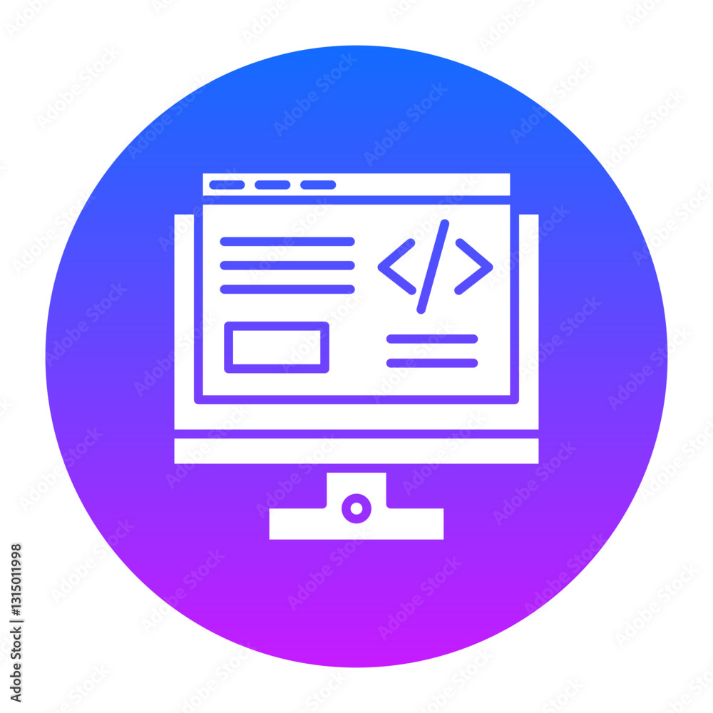 Frontend Development Icon Frontend Development Icon