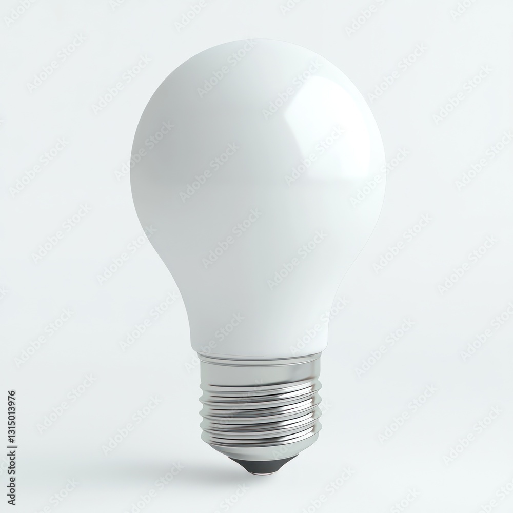 Creativity spark lightbulb 3D icon, clear white background. Creativity spark lightbulb 3D icon, clear white background.