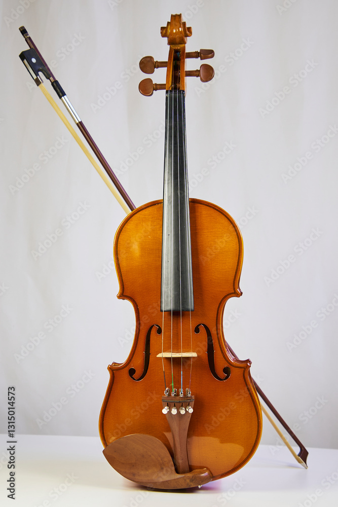 Fototapeta premium Beautiful Violin, string musical instrument, used for the interpretation of classical and modern music