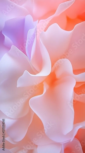 Soft pastel colored petals overlap, creating a beautiful, textured background, ideal for romantic or spring themed projects background