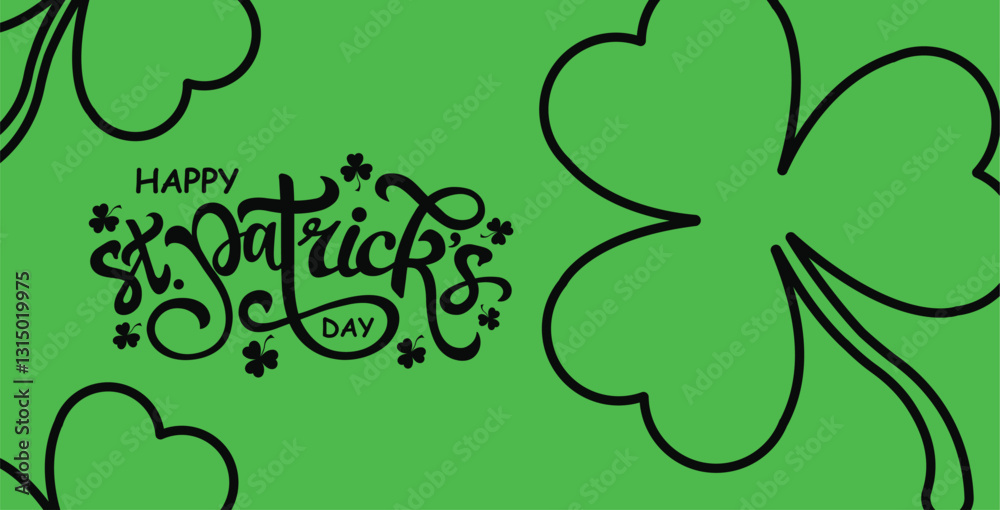 Saint Patricks Day shiny green clover ornament Saint Patricks Day shiny green clover ornament