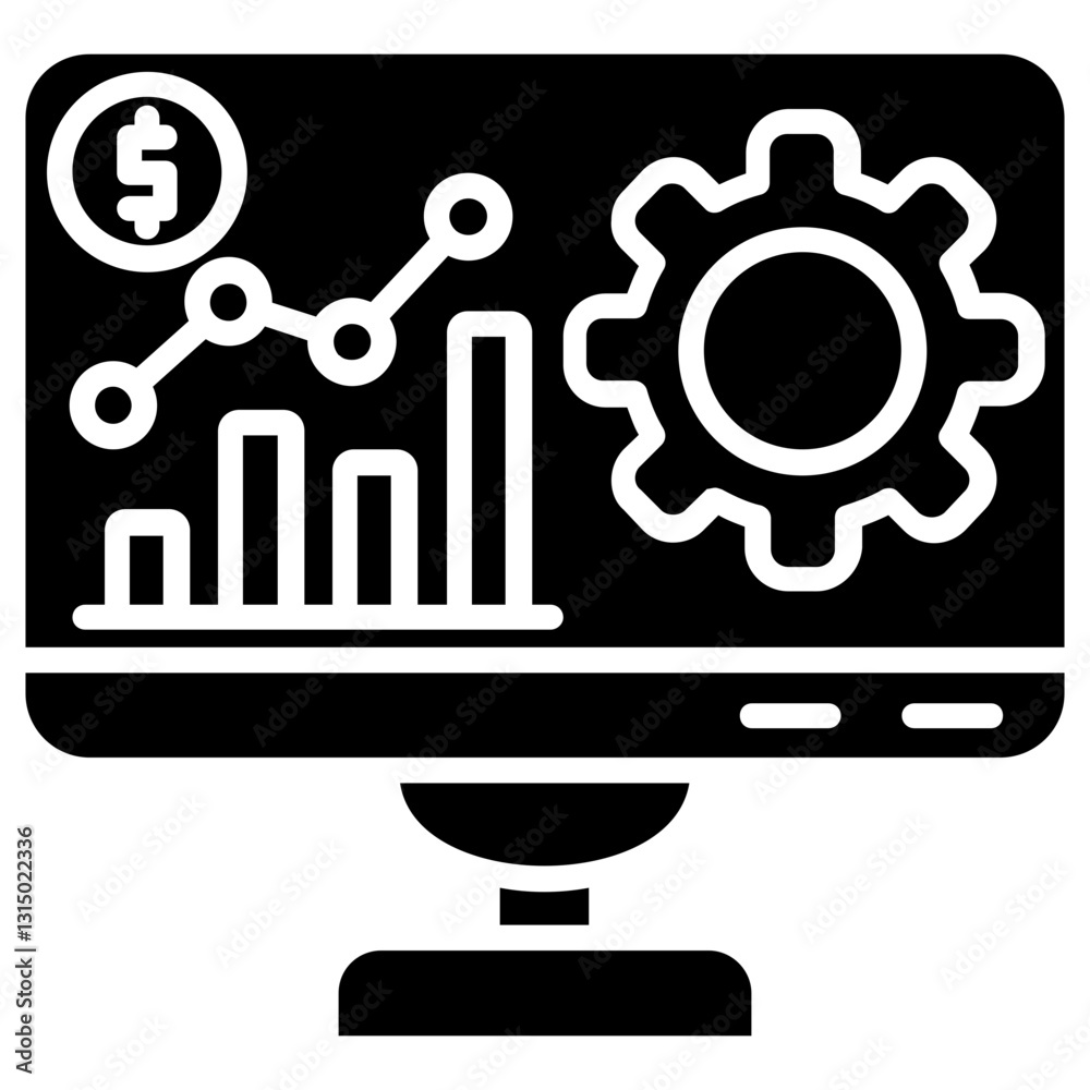 Business Analytics Data Icon Business Analytics Data Icon