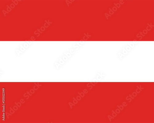 Austria flag vector illustration