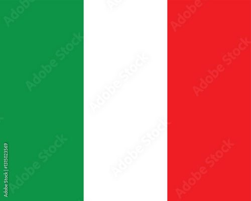 Italy flag vector illustration