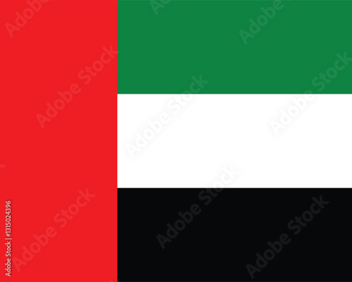 Uae flag vector illustration