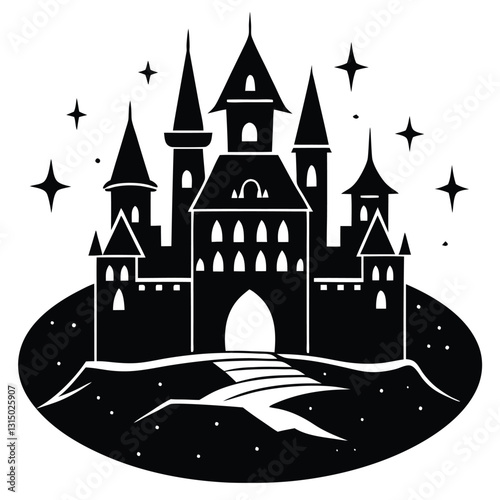 castle in the night