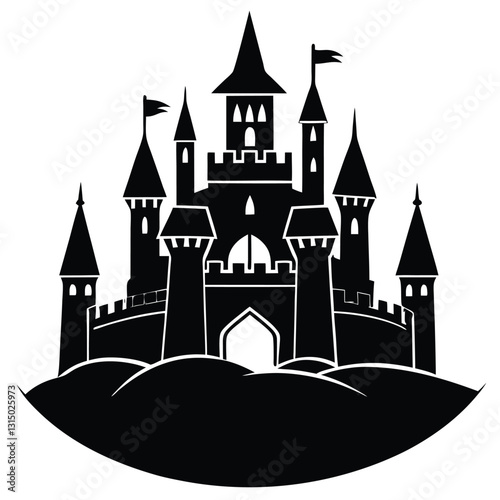 castle vector illustration