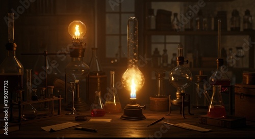 Dusty Echoes of Scientific Exploration: An Old Chemistry Lab