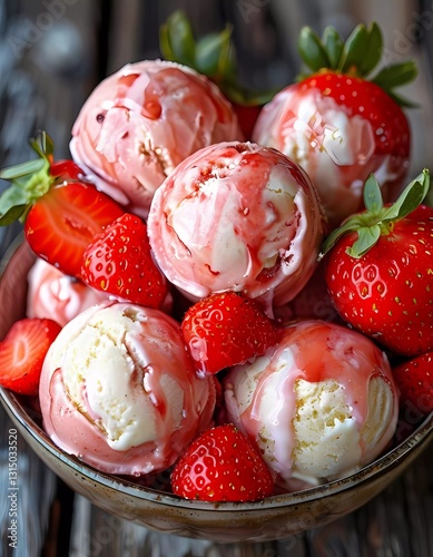 easter eggs and strawberries
