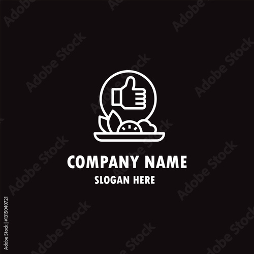 eat restaurant lunch loogo design symbol