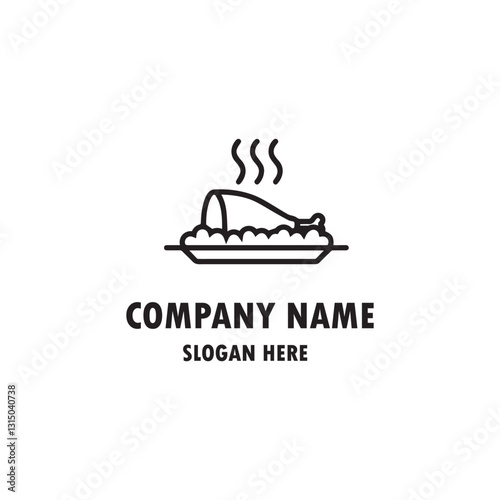 eat restaurant lunch loogo design symbol