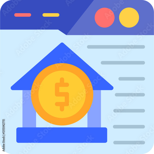 Online Home Loan Icon