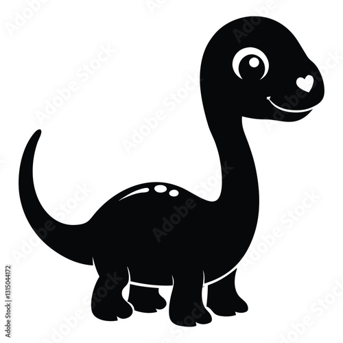 Dinosaurs Silhouette Vector Bundle, Prehistoric Dinosaur Silhouette Art Illustration on a White Background