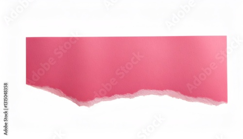 Wallpaper Mural Horizontal pink ripped paper with torn edges on a white background creating a copy space Torontodigital.ca