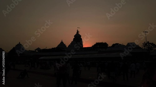 Lord Jgannath Temple Puri during sunset.