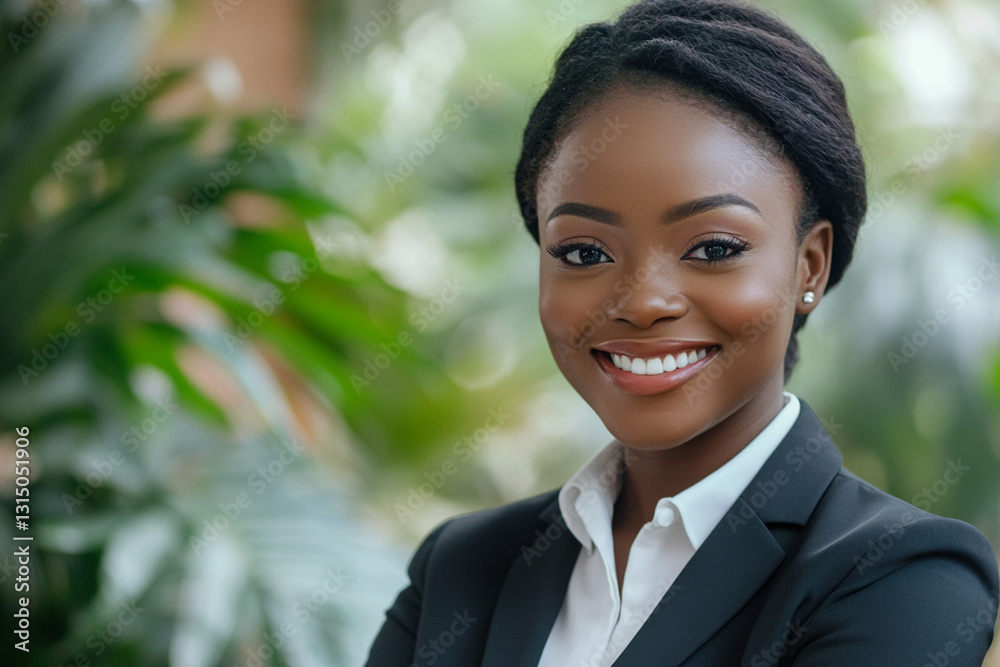 Business woman in formal suit smiling, looking at camera Business woman in formal suit smiling, looking at camera