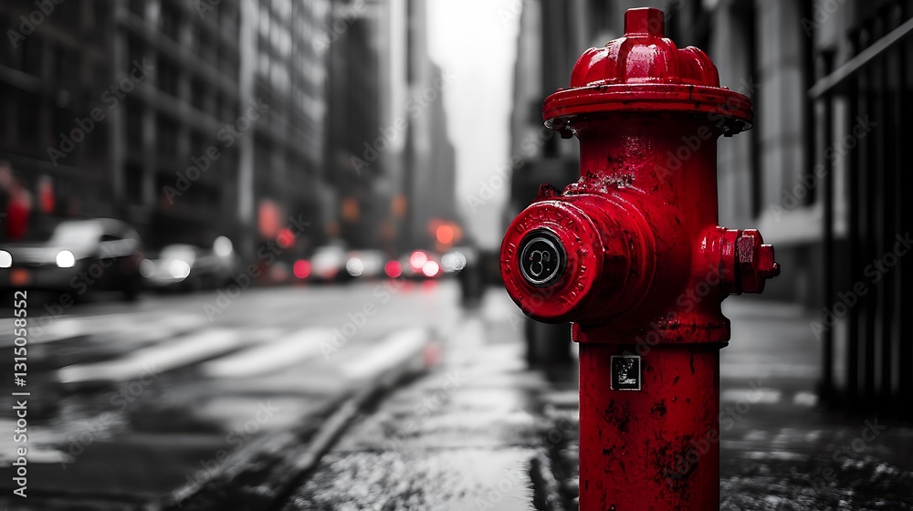 Bright fire hydrant urban setting pictures Bright fire hydrant urban setting pictures
