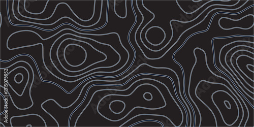 Seamless Topographic Mapping with Elevation Contours, Geographic Relief, and Abstract Line Patterns for Modern Cartography