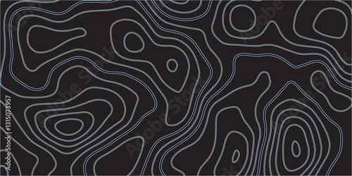 Seamless Topographic Mapping with Elevation Contours, Geographic Relief, and Abstract Line Patterns for Modern Cartography