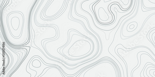 Advanced Topographic Cartography with Smooth Contour Lines, Mountain Relief, and Abstract Mapping Patterns


