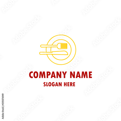 eat restaurant lunch loogo design symbol