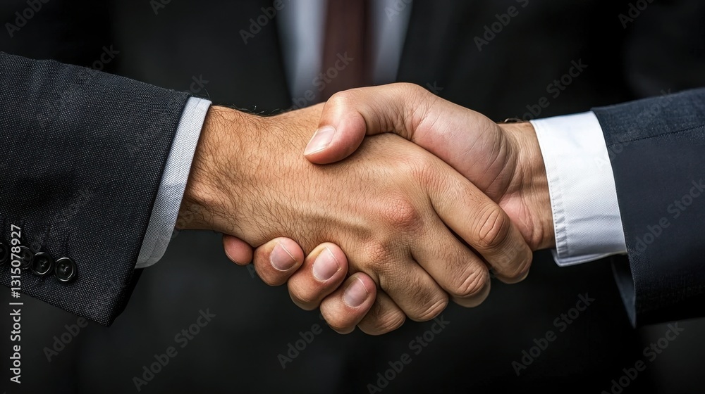 Handshake between two business professionals sealing a deal Handshake between two business professionals sealing a deal
