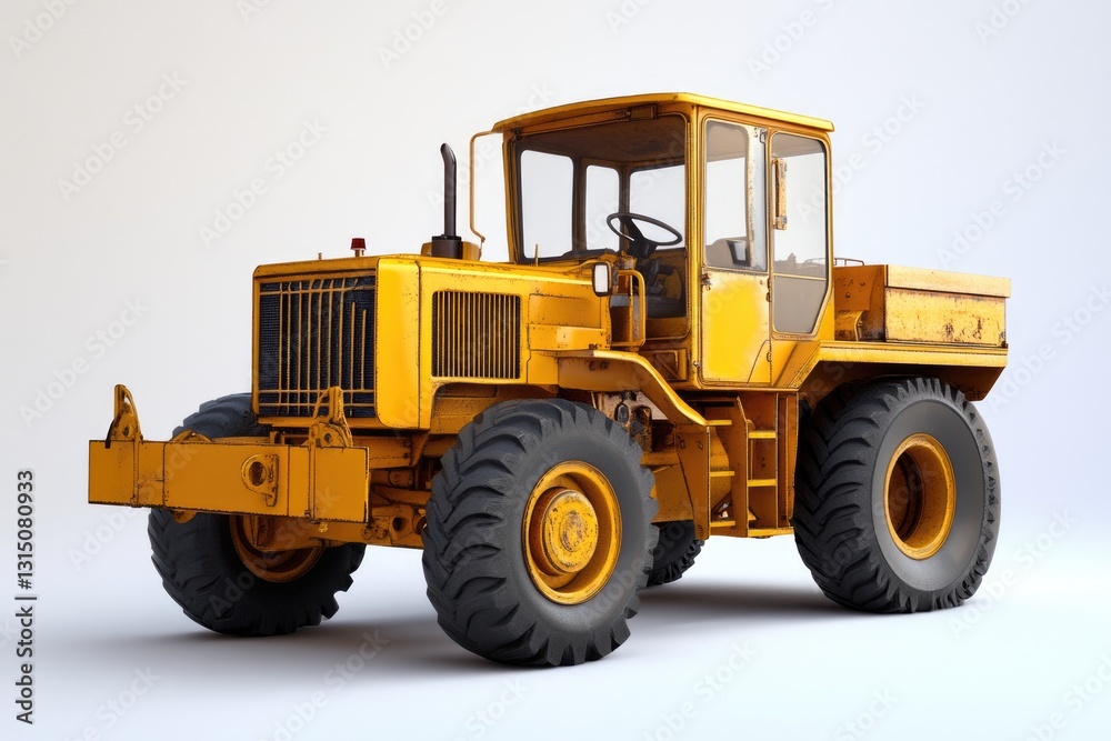 Heavy-Duty Motor Grader in Bold Yellow for Construction and Road Engineering Projects Heavy-Duty Motor Grader in Bold Yellow for Construction and Road Engineering Projects