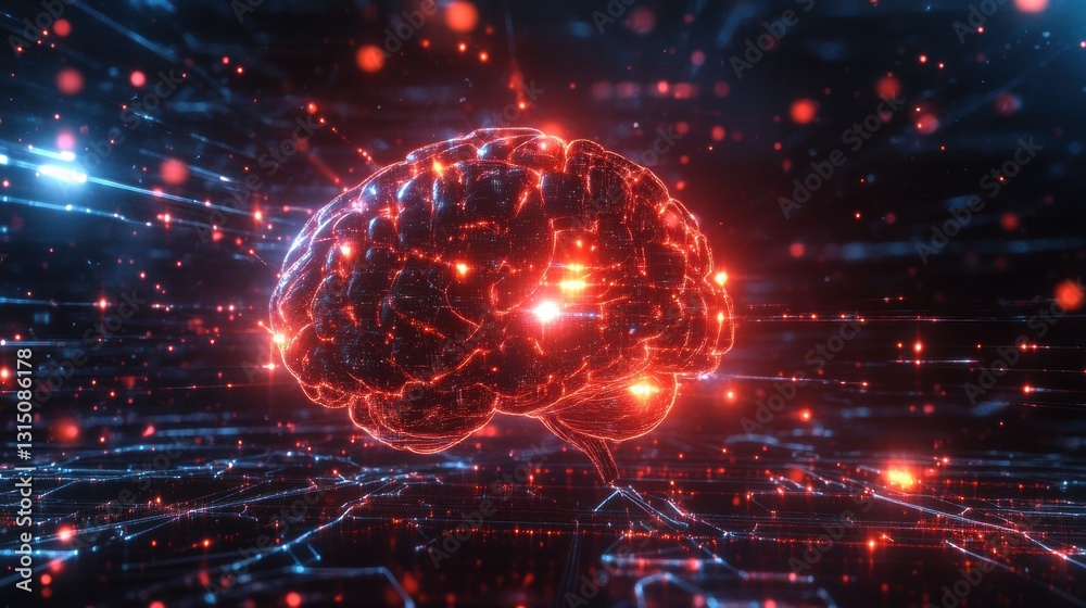 Futuristic AI Brain Scanning Digital Information Ultimate Futuristic AI Brain Scanning Digital Information Ultimate