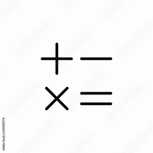 calculation points icon sign vector