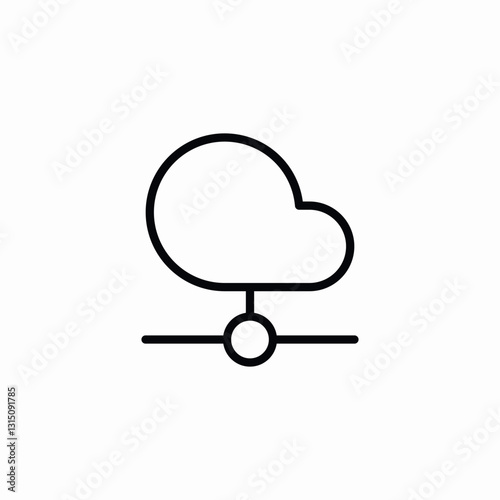 cloud point icon sign vector