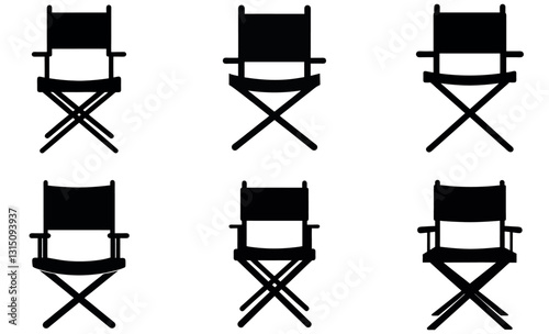 Silhouette Director's Chairs for Film or Theater Design