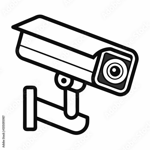 security camera on a wall