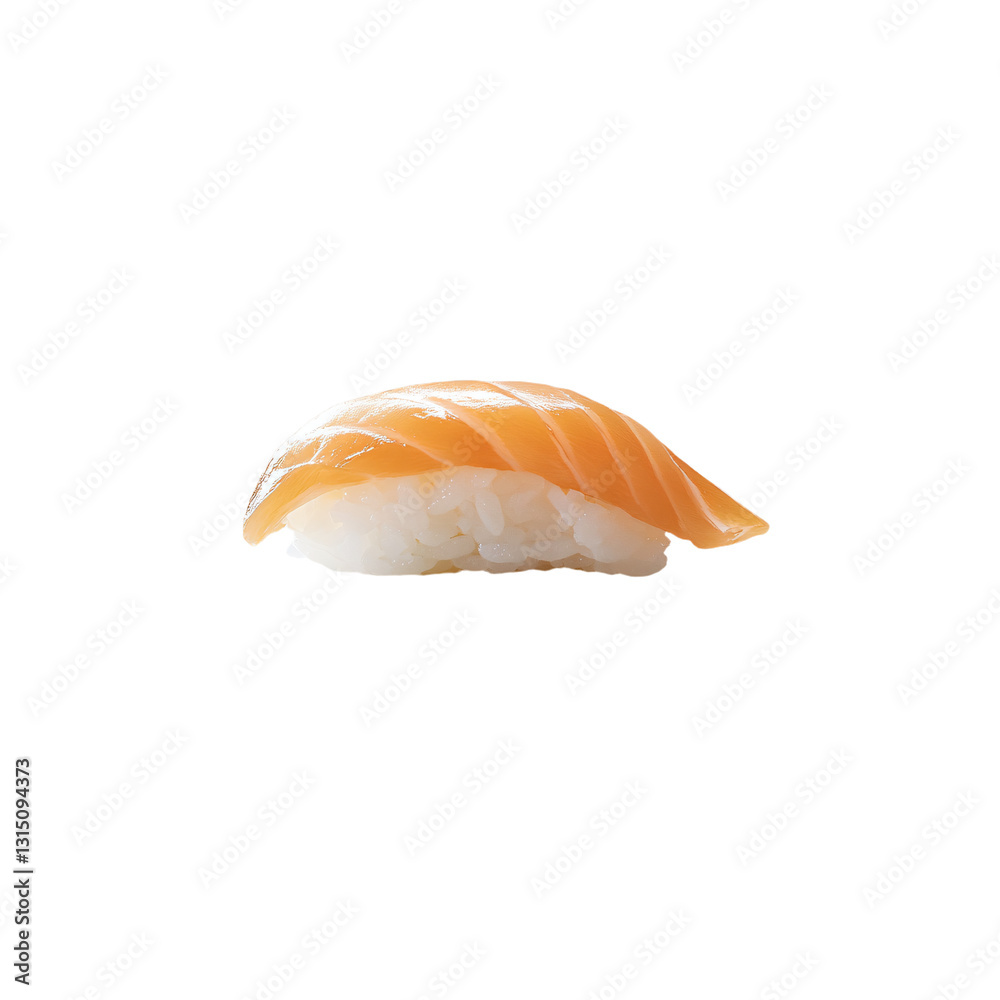 a piece of sushi on a transparent background